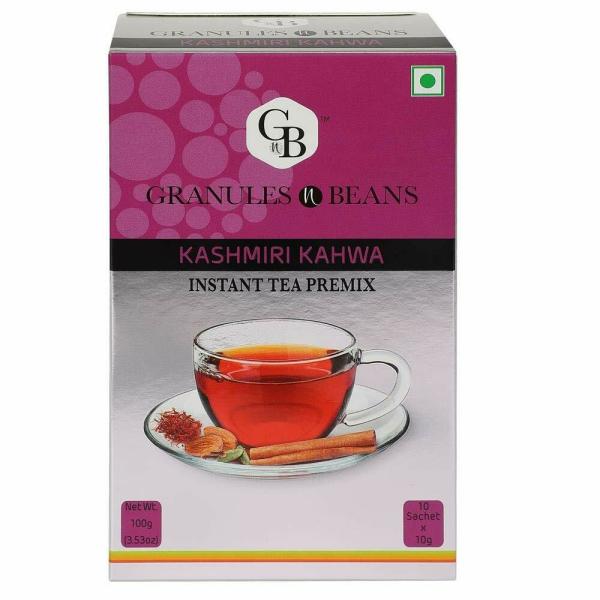 granules n beans kashmiri kahwa instant tea premix 10 sachet x 10g 100g product images orvwuikqksk p591403509 0 202205171611