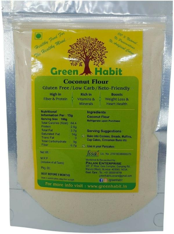 green habit gluten free fiber rich paleo friendly pack coconut flour for keto diet 250 g white product images orvsywgce13 p594536748 0 202210161051