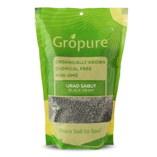 Gropure Organic Moong Dal Chilka (Green Gram Split) – 900g