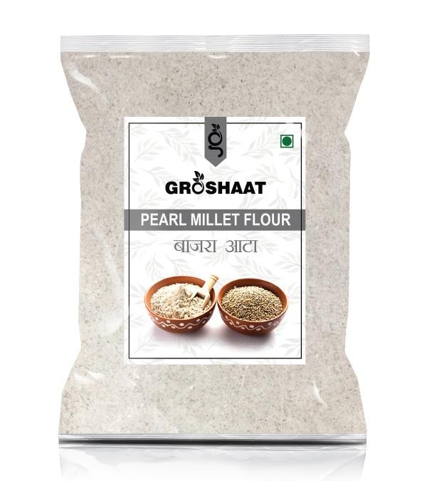 groshaat best quality bajra atta 500gm pack of 1 pearl millet flour 500 g product images orvopxamybu p591663661 0 202205281255