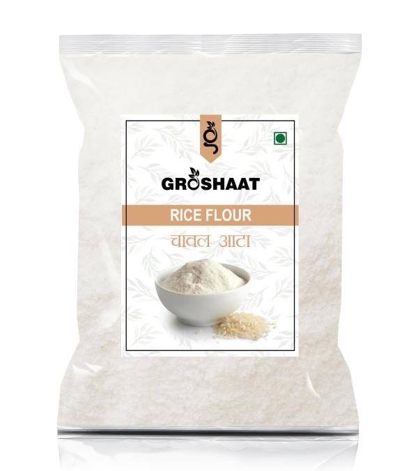 groshaat best quality rice flour 500gm pack of 1 chawal atta 500 g product images orvdutax8ax p591617583 0 202205262241