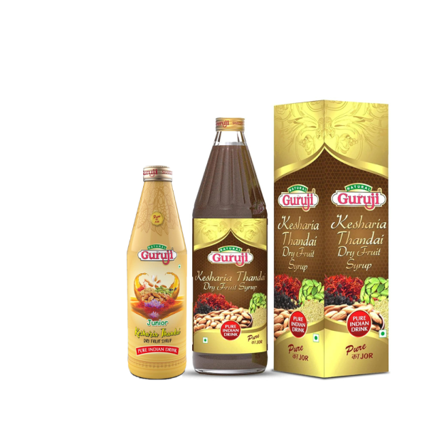 guruji kesharia thandai and junior kesharia fruit syrup sharbat product images orvfkd02ai1 p598893206 0 202302271941