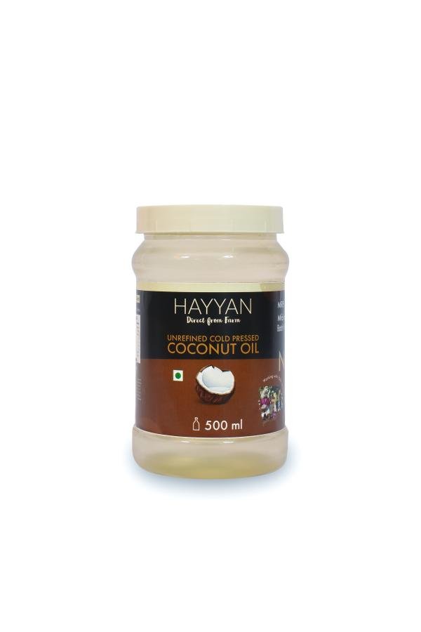 hayyan own farm cold pressed unrefined coconut oil wide mouth for skin hair 500 ml product images orv1lmzrsai p595909413 0 202212010517