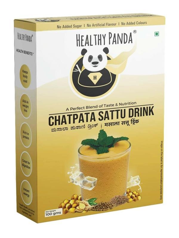 healthy panda chatpata sattu drink 200 g 100g pack of 2 product images orvdttvbafu p591658574 0 202205281031