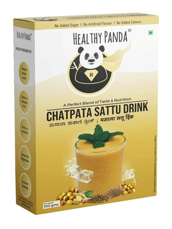 healthy panda chatpata sattu drink 400 g 100g pack of 4 product images orv2ldext0v p591628657 0 202205271056