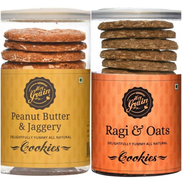 hey grain cookies home combo 2 ragi oats cookies peanut butter cookies product images orv4qjmswms p593956794 0 202209222028