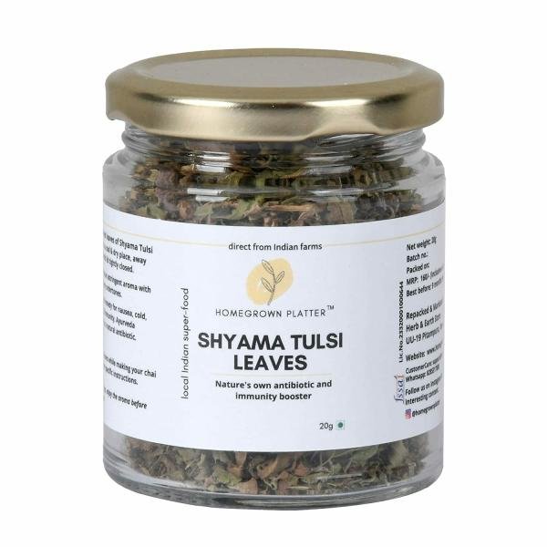 homegrown platter shyama tulsi leaves chai masala herbal tea antioxidant rich 20g product images orvnkvw95od p593954642 0 202209221933