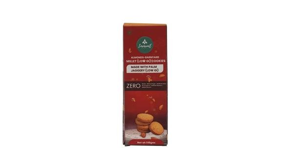 immunit almond barnyard millet cookies sweetened with palm jaggery no maida no refined sugar and no preservatives 100gm product images orvebibbf2l p595826187 0 202211291759