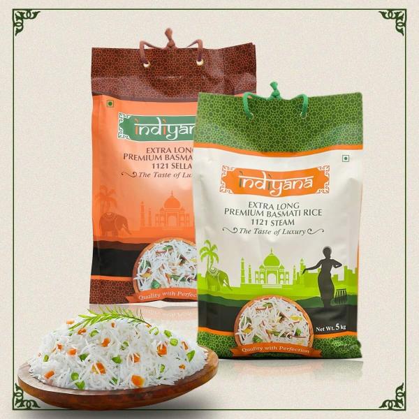 indiyana combo pack of xxl long grain premium steam basmati rice 5kg and sella basmati rice 5kg product images orvigbyzw6h p595010695 0 202211031848