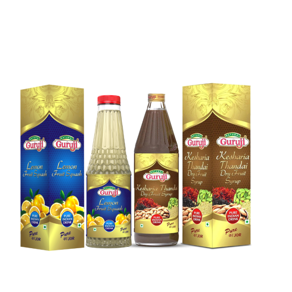 jai guruji kesharia thandai and lemon squash fruit syrup sharbat product images orvstuiinss p598893110 0 202302271934