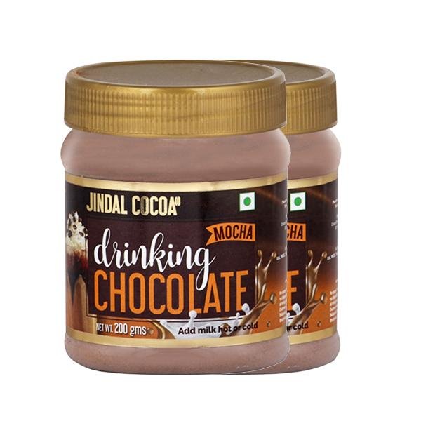 JINDAL COCOA DRINKING CHOCOLATE MOCHA 200GM (PACK OF 2)