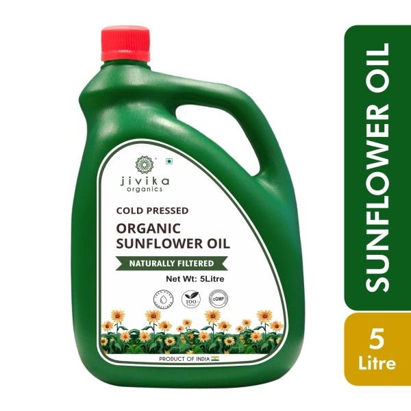 jivika organic sunflower oil 5ltr product images orv9svbiujo p594467841 0 202210140545