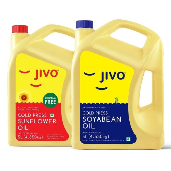 jivo cold press soyabean oil 5 ltr with jivo cold press sunflower oil 5 ltr product images orvgpi5otim p593482131 0 202208271159