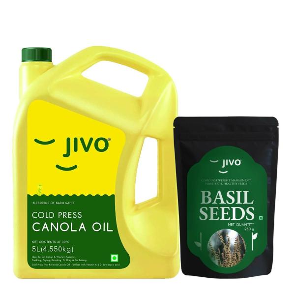 jivo cold pressed canola oil 5l jivo raw unraosted basil seeds 250g product images orvhjbxxweb p594774333 0 202210220906