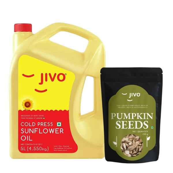 jivo cold pressed sunflower oil 5l jivo raw unraosted pumpkin seeds 250g product images orvlppfs4fo p594670418 0 202210200509