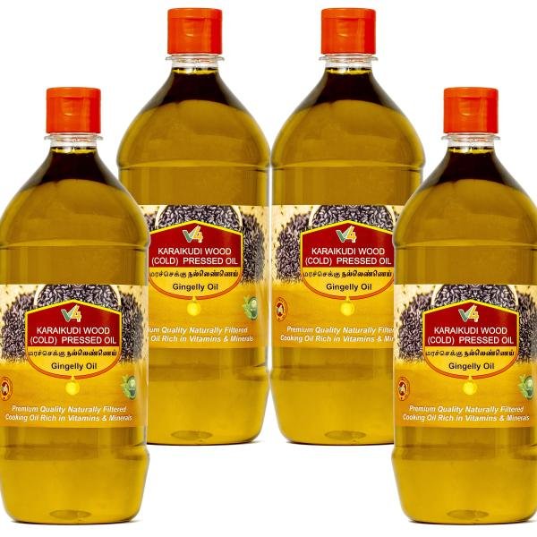 karaikudi cold pressed gingelly oil jaggery nallennai sesame oil til ka tel 1 litre 4 product images orvmcwfvb5k p593943384 0 202209221115