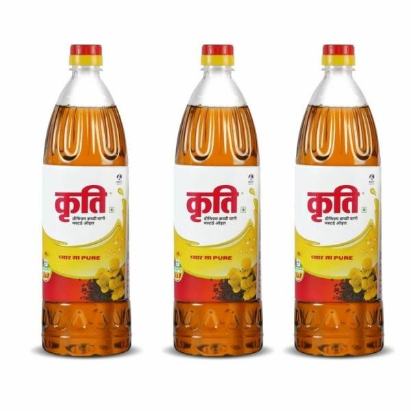 kriti refined mustard oil 1l bottle pack of 3 product images orvogzkpkus p593912049 0 202212121603