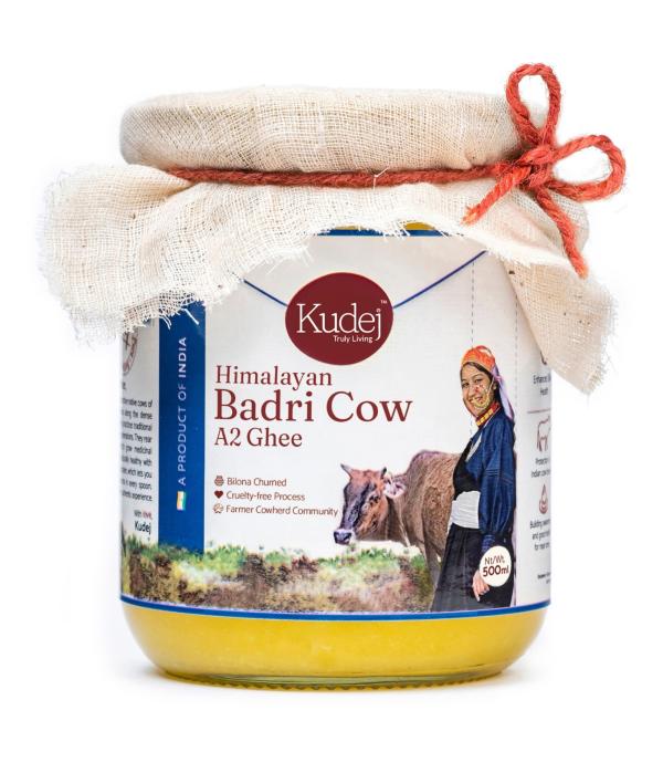 kudej himalayan desi badri cow a2 ghee from forests of uttarakhand fresh bilona churned premium curd cultured ghee made by expert pastoral community members 500ml plastic free packaging product images orv2lqeria6 p596571790 0 202212222004