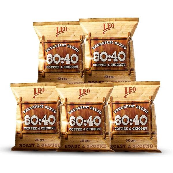 leo coffee breakfast blend filter coffee powder medium roast extra strong 200 g pack of 5 product images orvvyfdmqx1 p598158961 0 202302062112