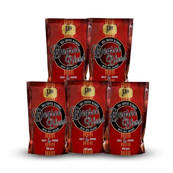 leo coffee degree blend filter coffee powder medium roast strong 200 g pack of 5 product images orvmhzkkwfp p598210457 0 202302080652