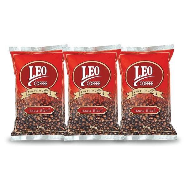 leo coffee house blend pure filter coffee powder medium roast mild and aromatic 250 g pack of 3 product images orvt7ntliza p598169259 0 202302070443