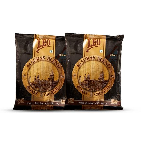 leo coffee madras blend filter coffee powder medium roast rich and creamy texture 500 g pack of 2 product images orvm8vr9awb p598231044 0 202302081734