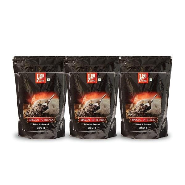 leo coffee special a filter coffee powder medium roast pure arabica 250 g pack of 3 product images orvv35z2iez p598158673 0 202302062101