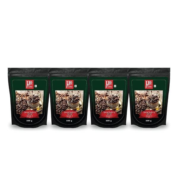 leo coffee special a plus special peaberry filter coffee powder medium roast pure arabica 500 g pack of 4 product images orvx4euyubw p598177501 0 202302070841