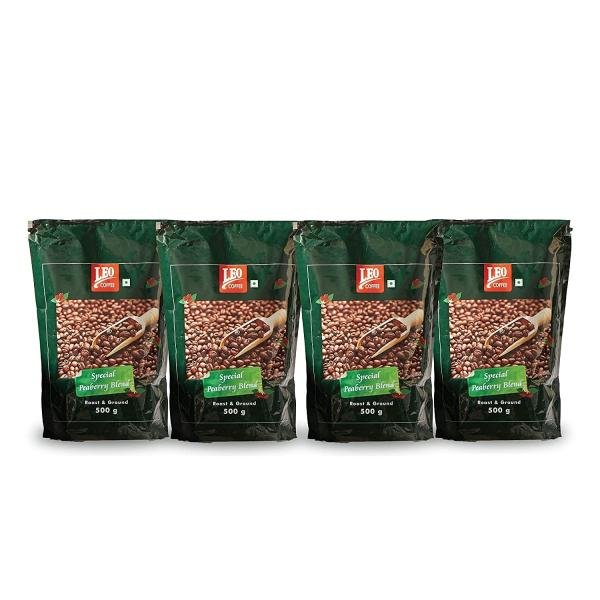 leo coffee special peaberry freshly ground filter coffee powder medium roast mild and aromatic 250 g pack of 4 product images orvfw4gi5x6 p598228677 0 202302081636