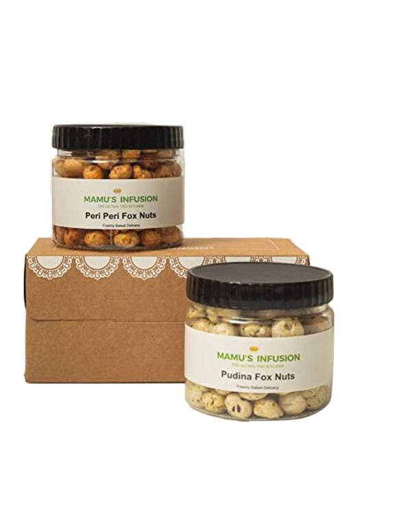 mamus infusion the global veg kitchen gourmet fox nuts hamper vegeterian peri peri foxnuts puddina fox nut vegeterian product images orvhejqahaq p596124457 0 202212070952