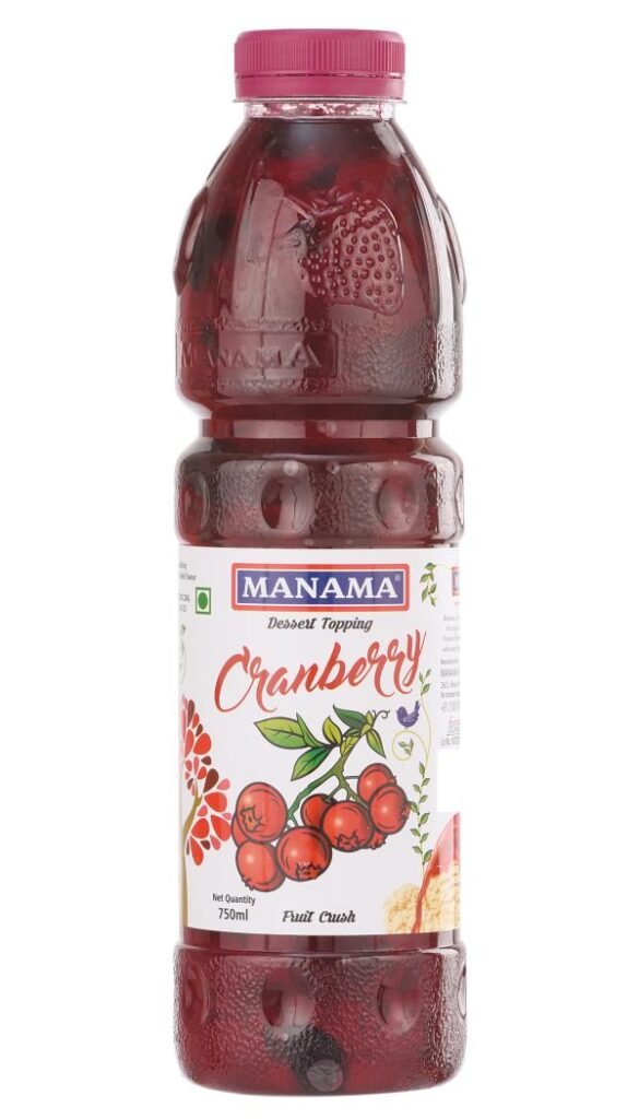 manama cranberry fruit crush for desserts toppings like cakes ice creams and shakes 750ml product images orvojub8dj3 p597735014 0 202301201913
