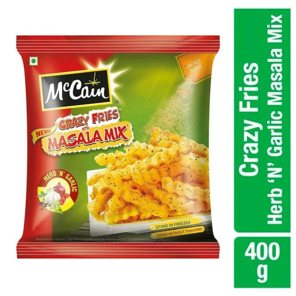 mccain crazy fries with masala mix herb n garlic 400 g product images o491432473 p590122316 0 202203170840