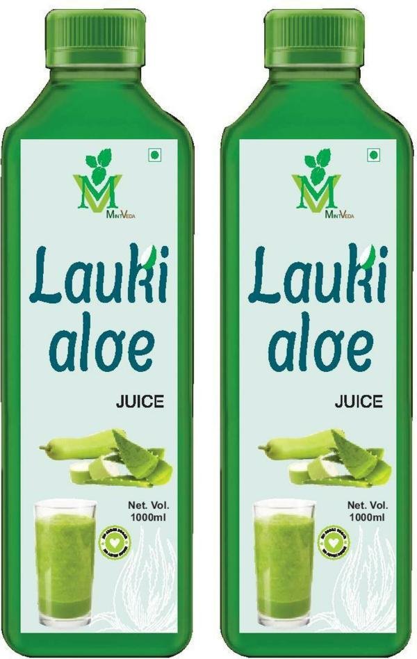 mintveda lauki aloevera sugar free juice 1 l each pack of 2 product images orvziqnnjmx p595426308 0 202211181811