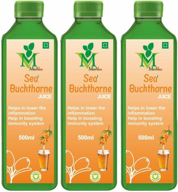 mintveda sea buckthorn juice 500 ml each pack of 3 product images orvo2eqx4fx p595426172 0 202211181806