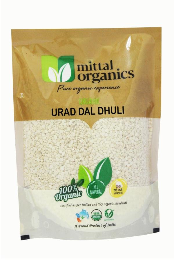 Mittal Organics – Organic Urad Dal Dhuli 1.5KG (500GM X 3)