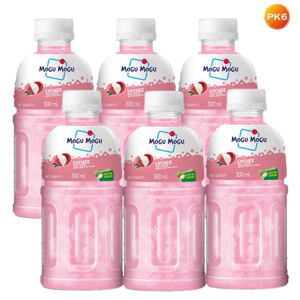 mogu mogu lychee juice 25 with nata de coco 300 ml pack of 6 product images orvniug9ded p596840008 0 202301010116