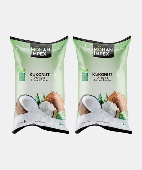 mohan impex kokonut high quality desiccated coconut unsweetened aromatic 100 organic no added preservatives no artificial colors no chemicals and flavors 1kg pack of 2 product images orv6ocxpubj p593957480 0 202209222050