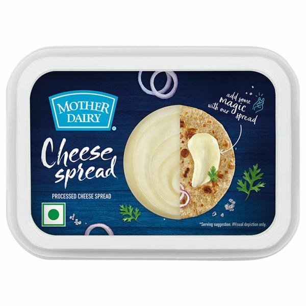 mother dairy plain cheese spread 180 g container product images o490005420 p490005420 0 202301051101