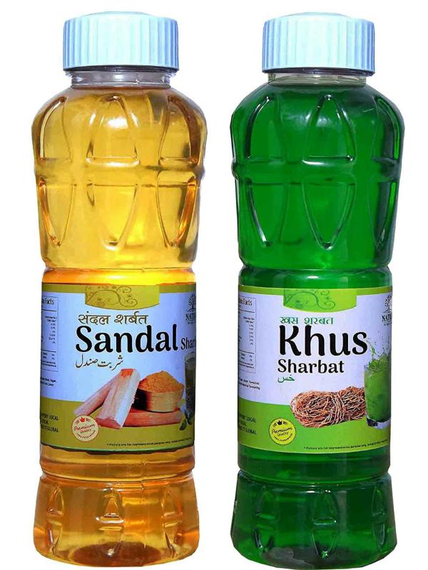 natraj the right choice sandal sharbat and khus sharbat syrup 1500 ml each pack of 2 product images orv1nfq1pnz p594294459 0 202210061436