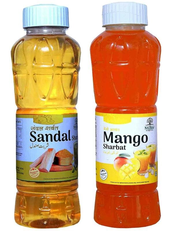 natraj the right choice sandal sharbat and mango sharbat syrup 1500 ml each pack of 2 product images orvsk6duo0u p594325347 0 202210071734