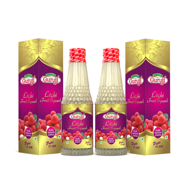 natural jai guruji litchi squash fruit syrup each 750 ml pack of 2 product images orvni0cawgi p591991802 0 202206081350