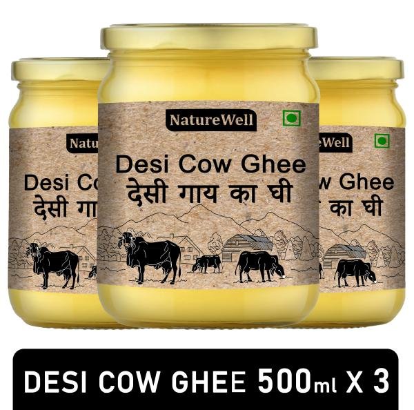 naturewell combo pack of desi cow ghee hand made by bilona traditional method rich in taste aroma product images orvcrktnx8c p596065916 0 202212051126