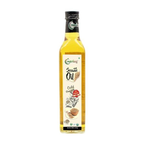 nutriorg certified organic white sesame oil 500ml glass bottle product images orvatrh1fhm p591743171 0 202205310101