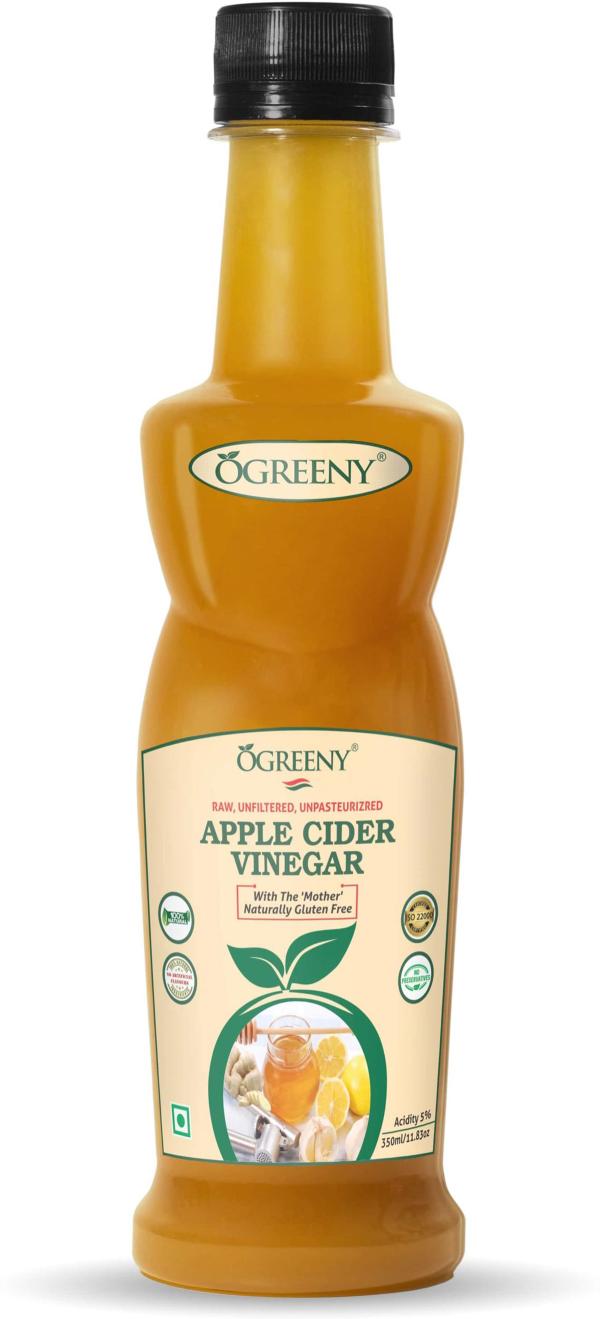 ogreeny apple cider vinegar organic with mother vinegar 350 ml pack of 1 product images orvdqocb7jl p594698050 0 202210201846