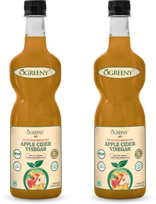 ogreeny apple cider vinegar with mother raw 750 ml each pack of 2 product images orvdq3ikhtk p594702102 0 202210202038