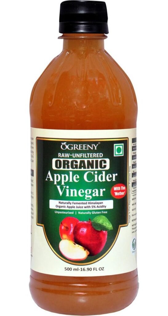 ogreeny organic apple cider vinegar with mother vinegar 500 ml pack of 1 product images orviu5iojsv p594697429 0 202210201828