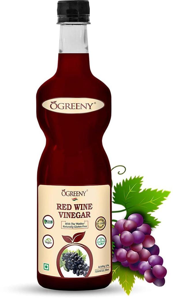 ogreeny red wine vinegar organic non alcoholic drink 750 ml pack of 1 product images orvrwazc34m p594703867 0 202210202130