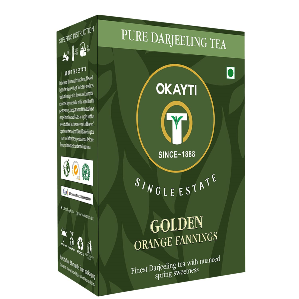 okayti golden orange fannings black tea darjeeling black tea best organic single estate 100 gm product images orvswgbcygh p596260714 0 202212101208