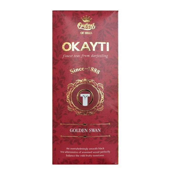 okayti golden swan black tea best organic single estate tea 200 gms darjeeling golden tips product images orvpziqcylw p596297539 0 202212121527