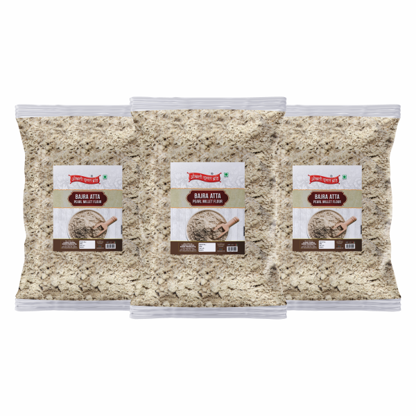 okhli musal brand a bajra atta bandikui bajra flour bajra pearl millet atta flour sajje millet gluten free flour atta 1440g 480g 3pkt product images orvonc9thhr p596066226 0 202212051131